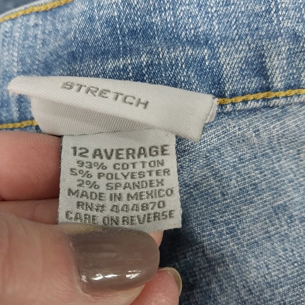 3327 Size 12 Sonoma Upcycled Bleach Dyed Bell-Bottoms. - Picture 6 of 6
